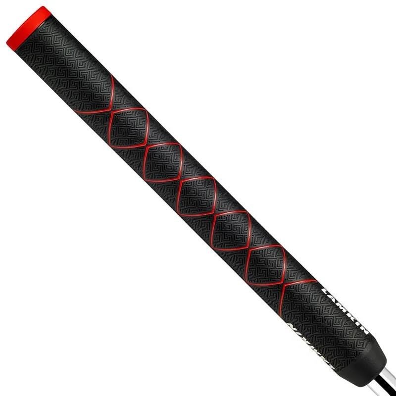Lamkin SINKFIT Rubber Straight grip de putter, STANDARD, noir/rouge