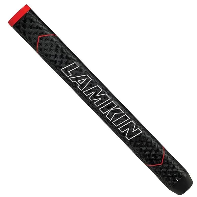 Lamkin SINKFIT Rubber Straight grip de putter, STANDARD, noir/rouge