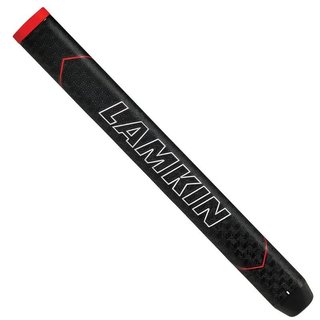 Lamkin SINKFIT Rubber Straight grip de putter, STANDARD, noir/rouge