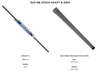 Titleist 620 MB fers homme, acier