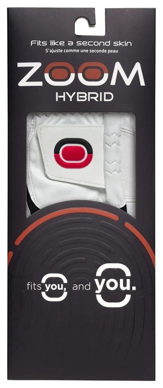 Zoom Zoom Hybrid gant de golf homme, blanc/noir/rouge