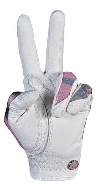 Zoom Zoom Sun Style gant de golf femme camouflage, blanc/rose