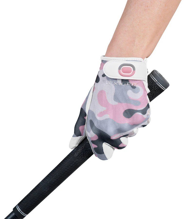 Zoom Zoom Sun Style gant de golf femme camouflage, blanc/rose