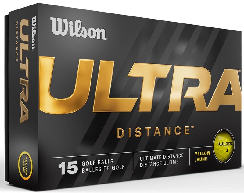 Wilson Ultra Distance balles de golf, jaunes