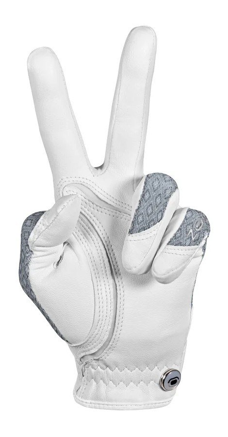 Zoom Zoom Sun Style gant de golf femme, blanc/noir diamant