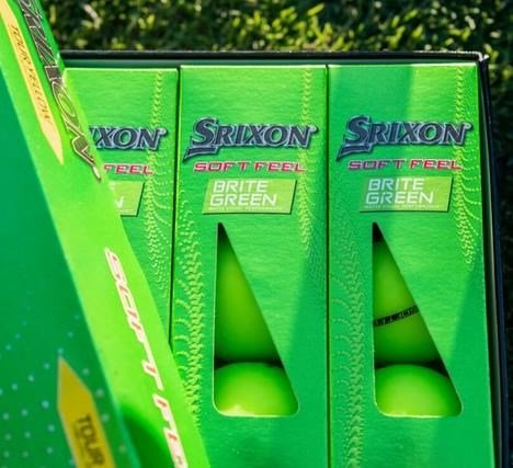 Srixon Soft Feel Brite balles de golf 2023, vertes