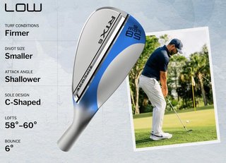 Cleveland RTX 6 ZipCore Tour Satin wedge homme, acier