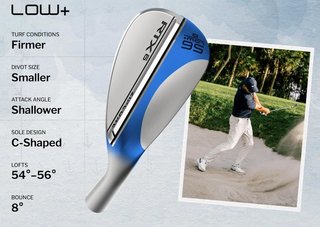 Cleveland RTX 6 ZipCore Tour Satin wedge homme, acier