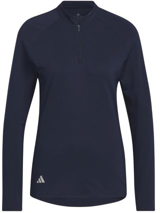 Adidas Solid Quarter Zip Long Sleeve sweat-shirt femme, collegiate navy