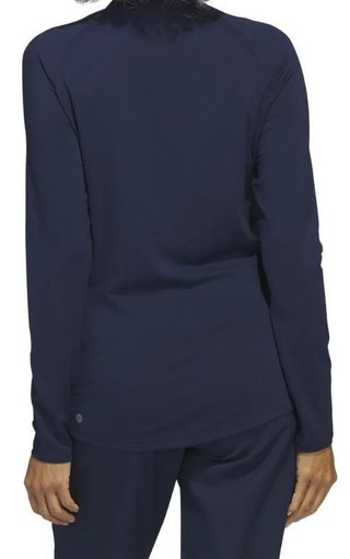 Adidas Solid Quarter Zip Long Sleeve sweat-shirt femme, collegiate navy