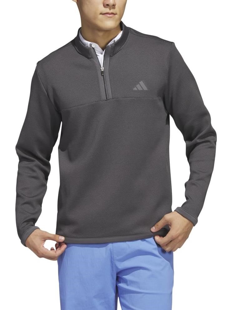 Adidas Microdot 1/4 sweat-shirt homme, noir/blanc