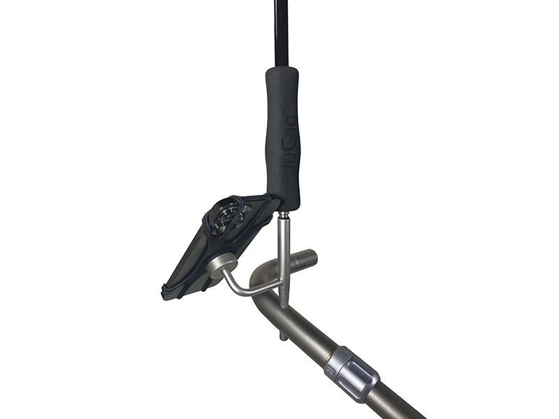 JuCad support smartphone avec extension pour parapluie
