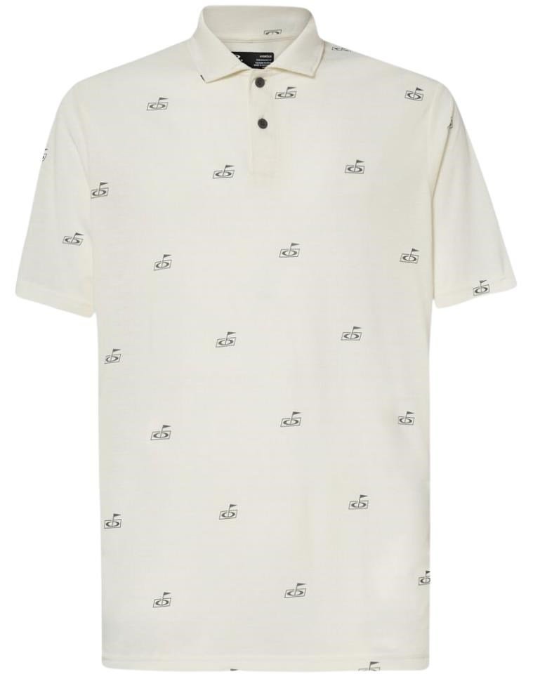 Oakley Golf Flag Pattern polo homme, arctic white