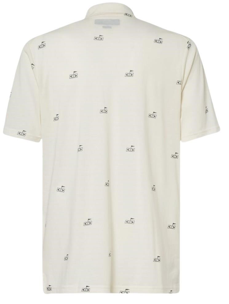 Oakley Golf Flag Pattern polo homme, arctic white