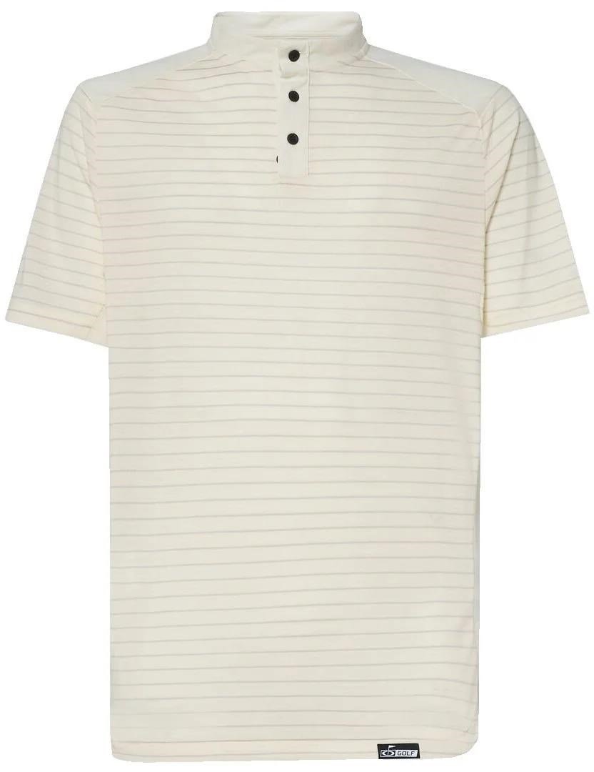 Oakley Fringe Stripe polo homme, arctic white