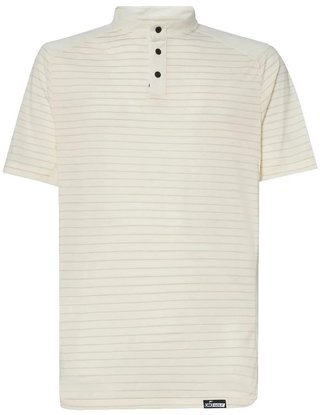 Oakley Fringe Stripe polo homme, arctic white