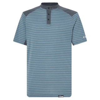 Oakley Fringe Stripe polo homme, dark slate