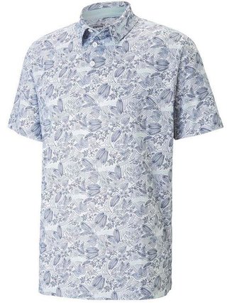 Puma Mattr Seaplanes polo homme, navy blazer/tropical aqua
