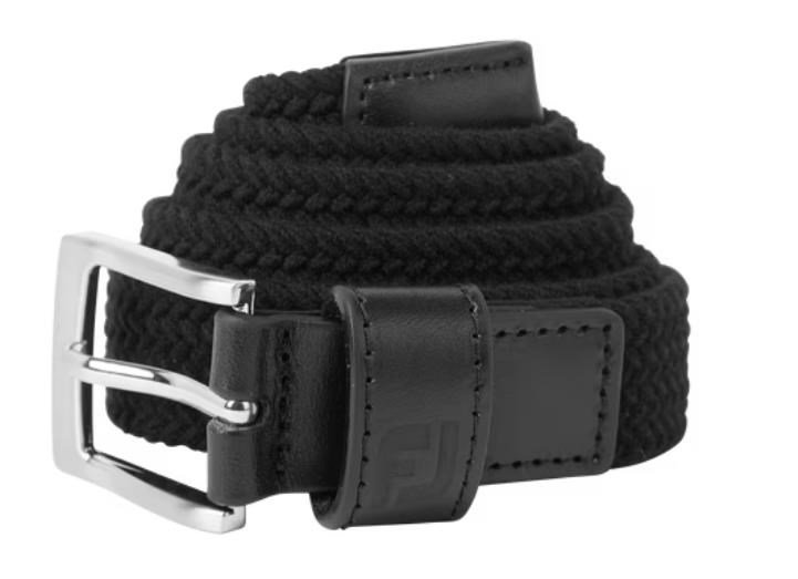 FootJoy Women's Braided ladies belt, noir