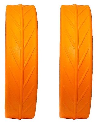 JuCad Pneus pour roues arrière (2 pneus pour roues arrière JuCad), orange
