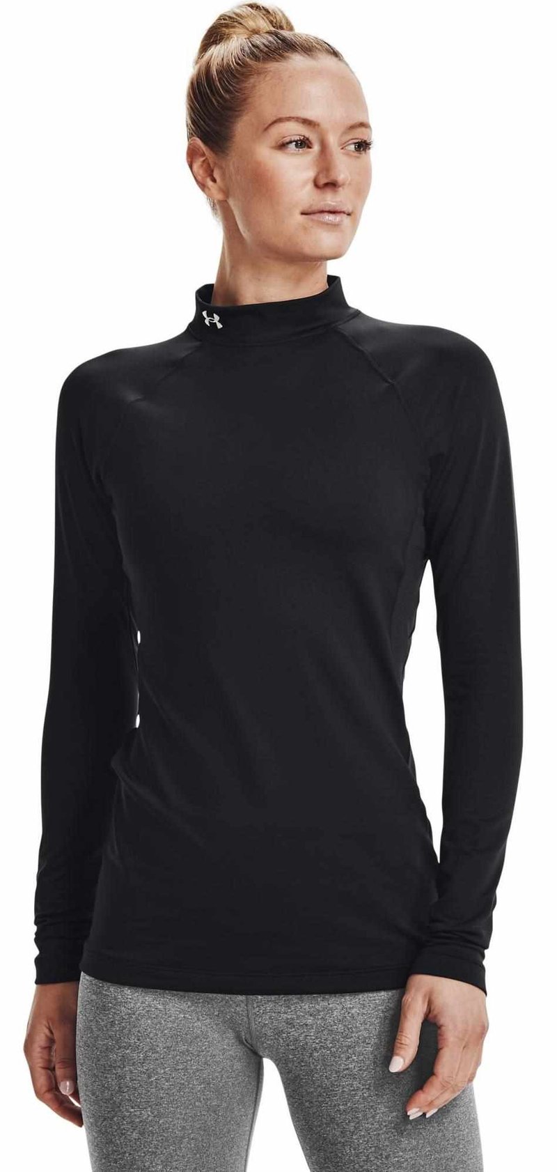 Under Armour Authentics Mockneck sous-vêtement thermique femme, noir