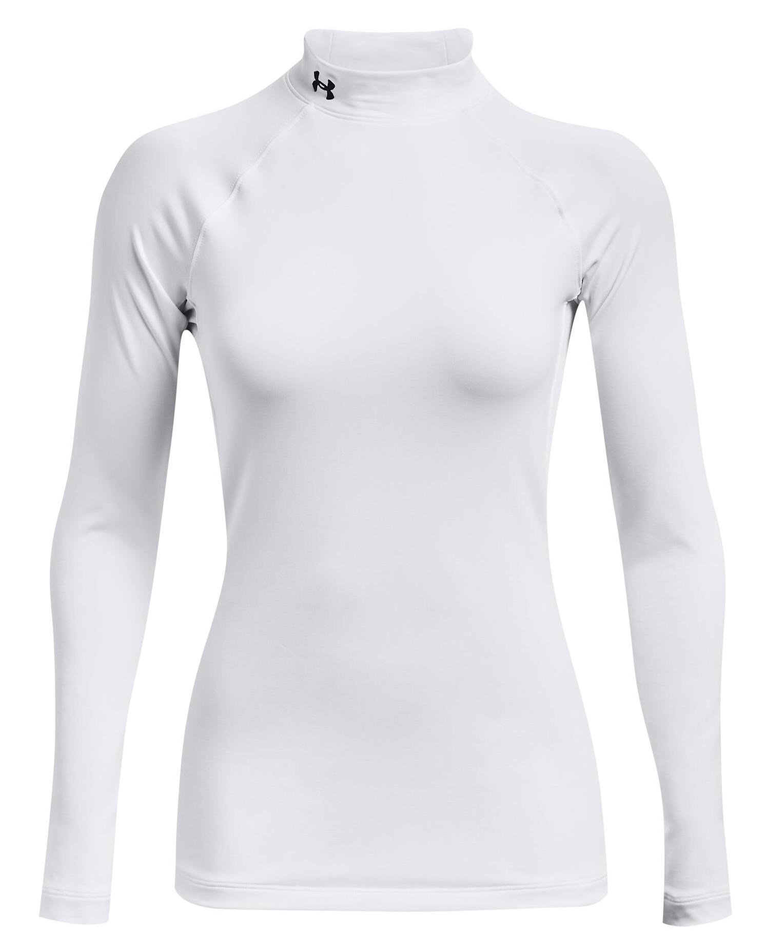 Under Armour Authentics Mockneck sous-vêtement thermique femme, blanc