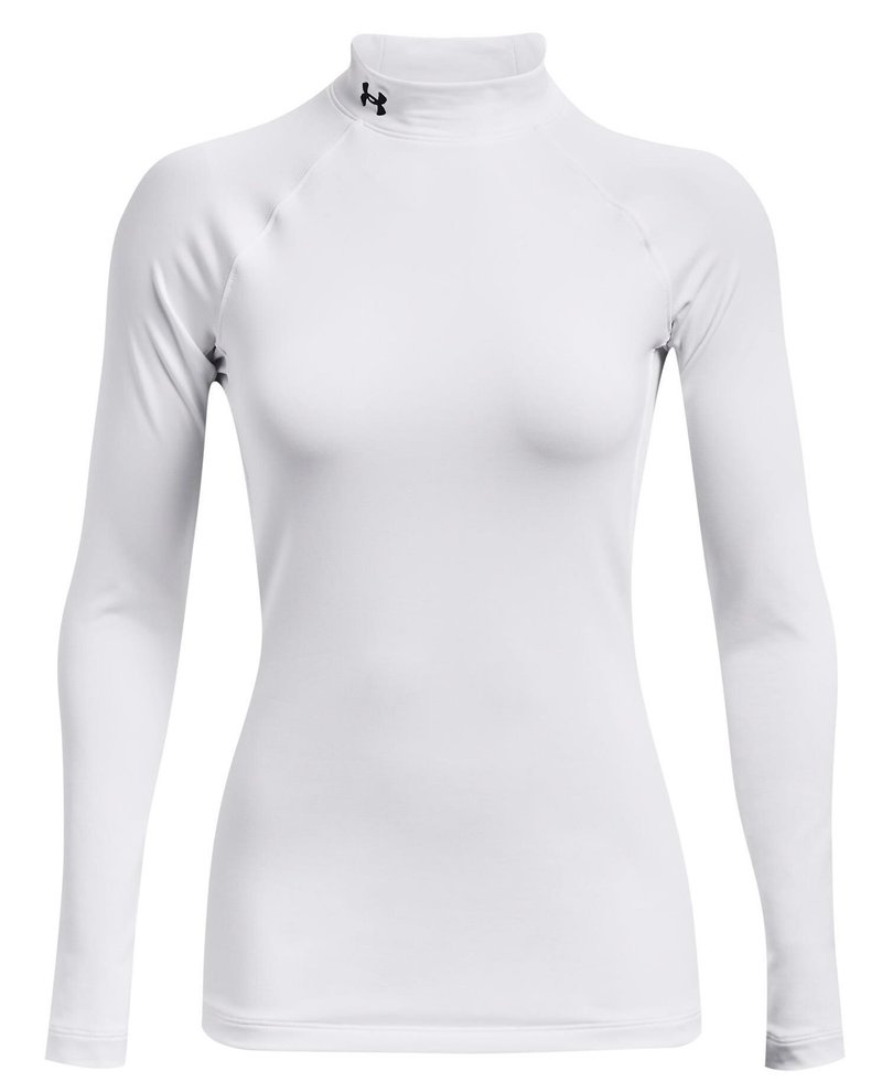 Under Armour Authentics Mockneck sous-vêtement thermique femme, blanc
