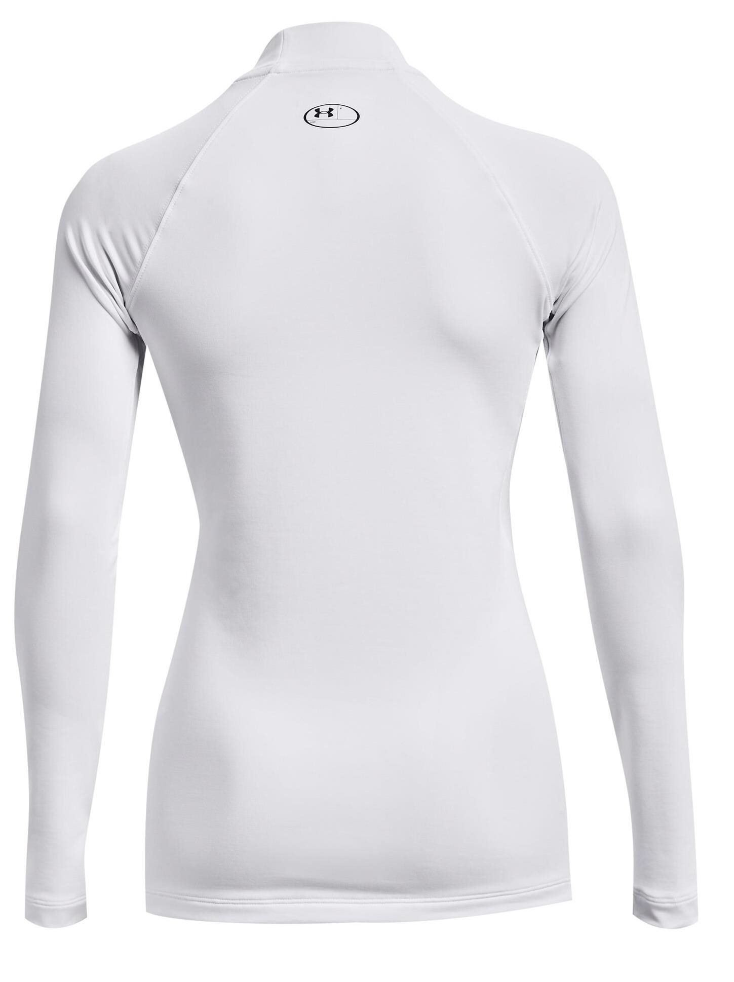 Under Armour Authentics Mockneck sous-vêtement thermique femme, blanc