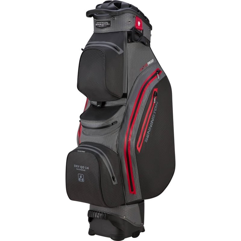 Bennington DRY-QO 14 Waterproof cart bag, noir/gris/rouge