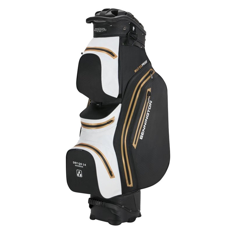 Bennington DRY-QO 14 Waterproof cart bag, noir/blanc/or