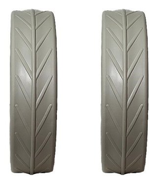 JuCad Pneus pour roues arrière (2 pneus pour roues arrière JuCad), titane