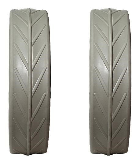 JuCad Pneus pour roues arrière (2 pneus pour roues arrière JuCad), titane