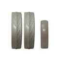 JuCad tires - 2 roues arrière, 1 roue avant, gris