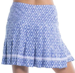 Lucky in Love Ikat Pleated jupe-short de golf 2023, shadow