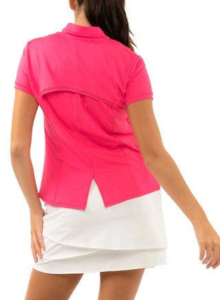 Lucky in Love Chi Chi Short Sleeve polo femme, melon