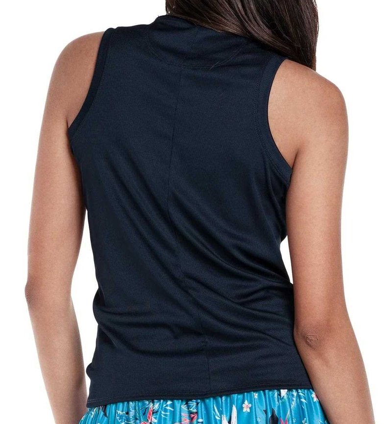 Lucky in Love Twist It Up polo sans manches femme, midnight