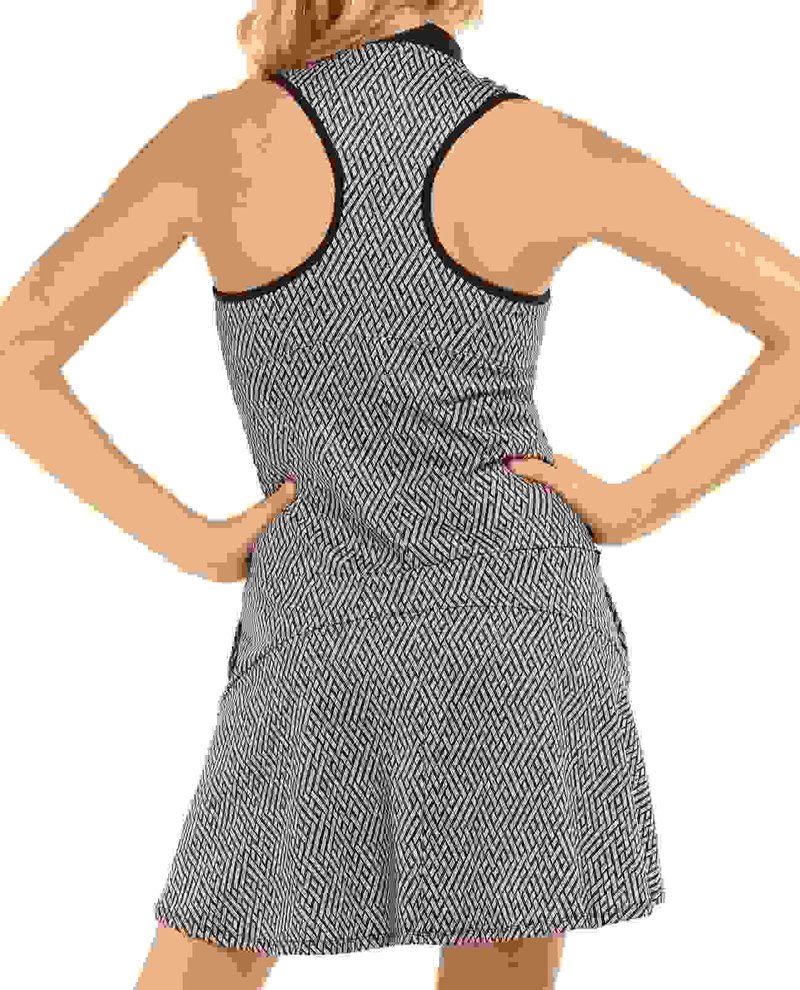 Lucky in Love Thatch Me Later robe de golf, noir/blanc