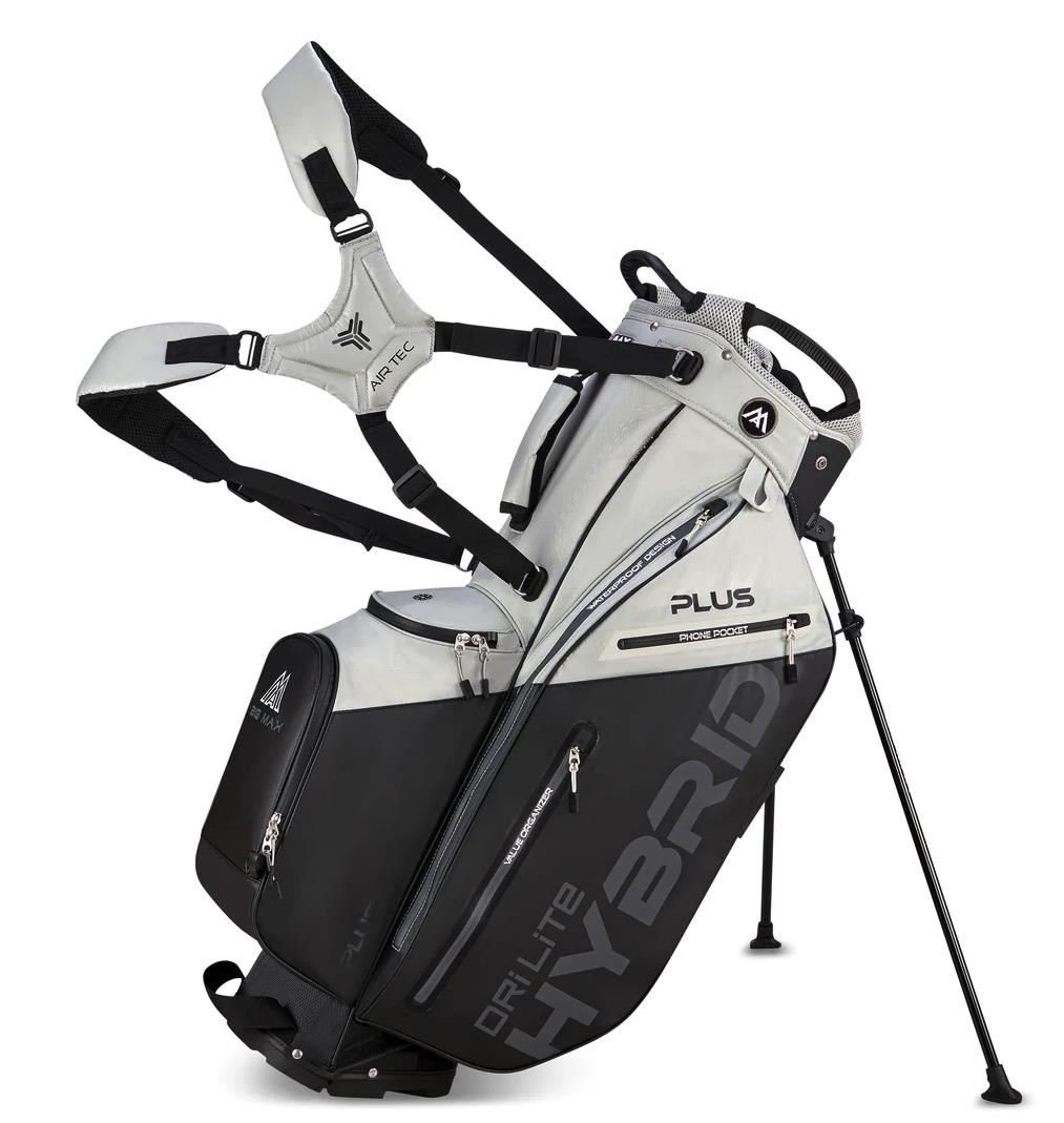 Big Max Dri Lite Hybrid Plus sac de golf à trépied, gris/noir