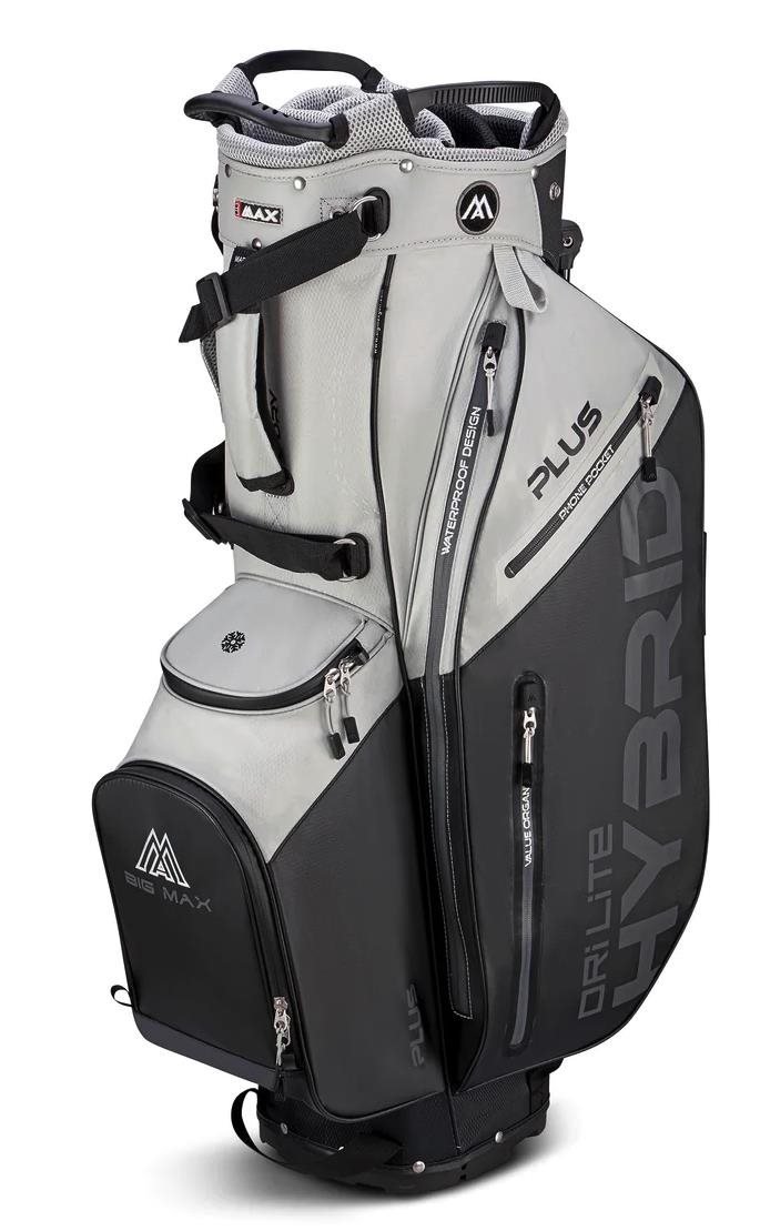 Big Max Dri Lite Hybrid Plus sac de golf à trépied, gris/noir