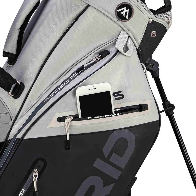 Big Max Dri Lite Hybrid Plus sac de golf à trépied, gris/noir