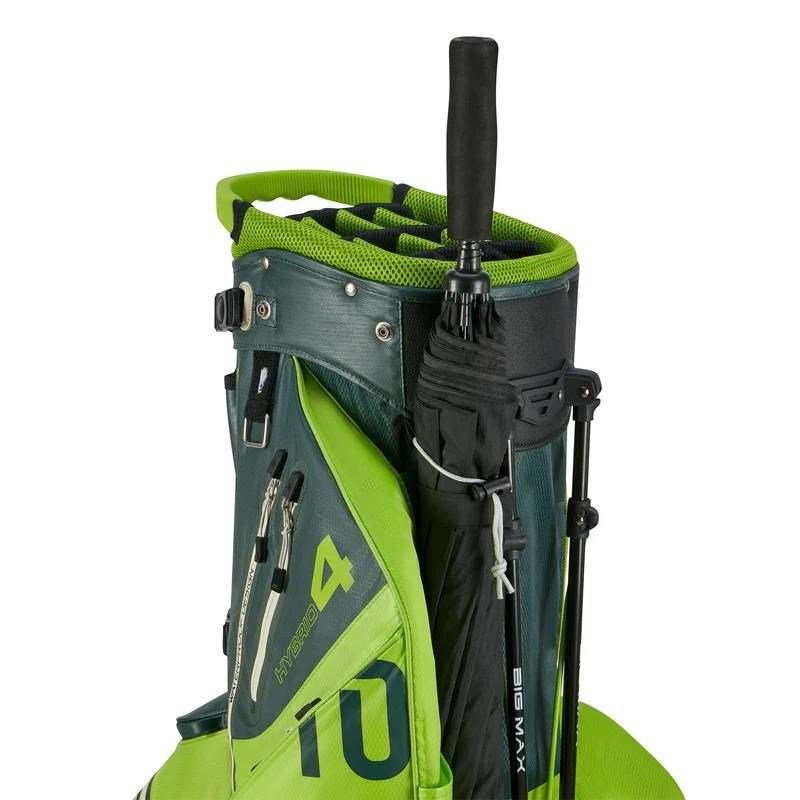 Big Max AQUA Hybrid 4 sac de golf à dos, forest green/lime