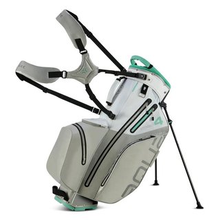 Big Max AQUA Hybrid 4 stand bag, blanc/gris/menthe