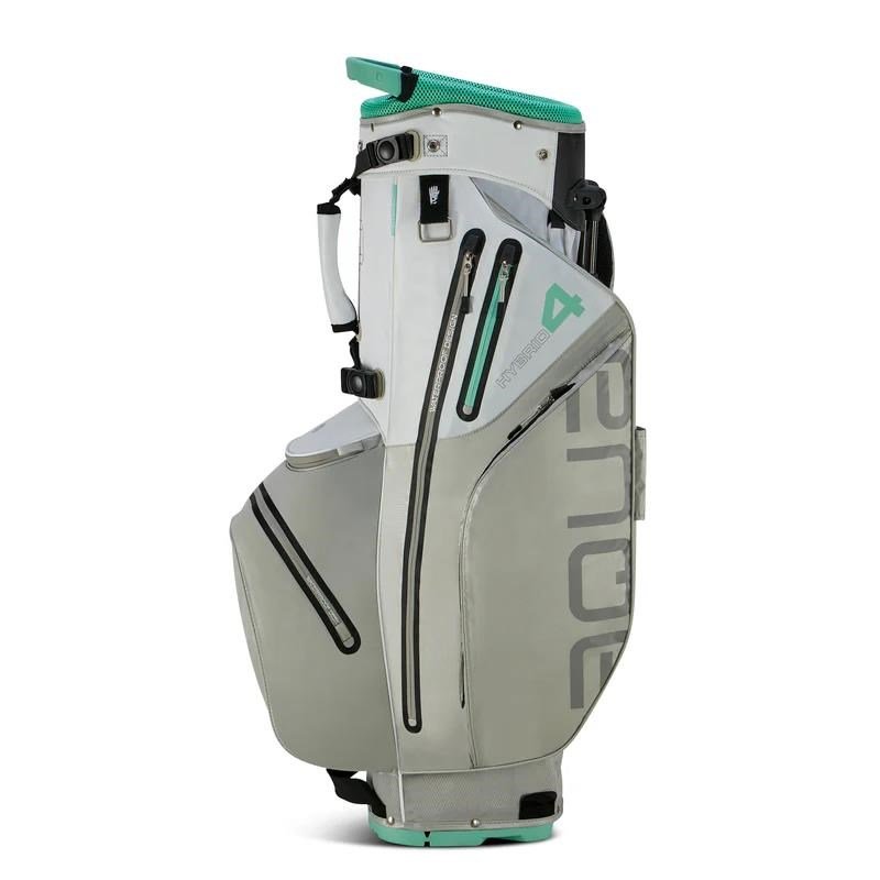 Big Max AQUA Hybrid 4 stand bag, blanc/gris/menthe