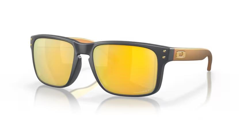 Oakley Holbrook Steel Colection Matte Carbon Prizm 24K Polarized lunettes de soleil