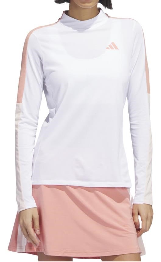 Adidas Nature mock manches longues polo homme, blanc
