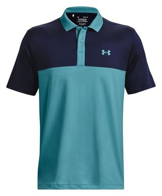 Under Armour Perf 3.0 Color Block polo homme, glacier blue