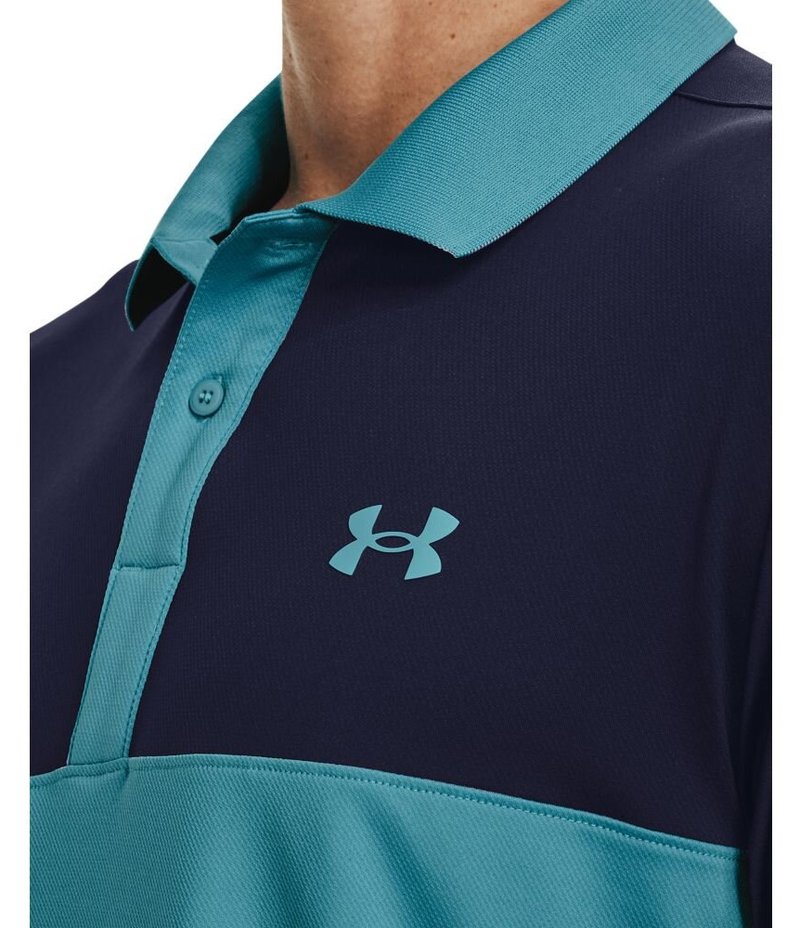 Under Armour Perf 3.0 Color Block polo homme, glacier blue