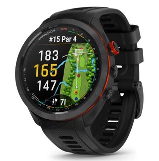 Garmin Approach S70 47 mm montre GPS, lunette céramique noire/bracelet silicone noir