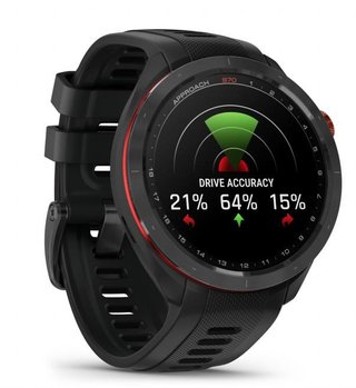 Garmin Approach S70 47 mm montre GPS, lunette céramique noire/bracelet silicone noir