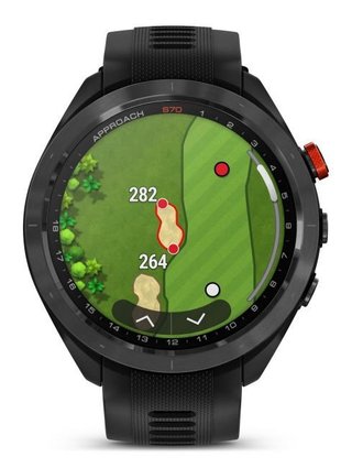 Garmin Approach S70 47 mm montre GPS, lunette céramique noire/bracelet silicone noir